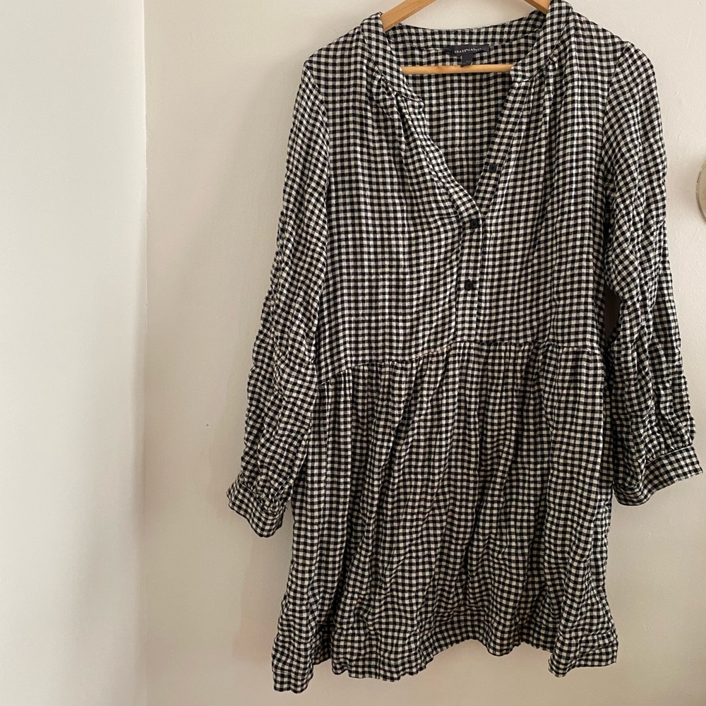 Black and White Checkered Dress